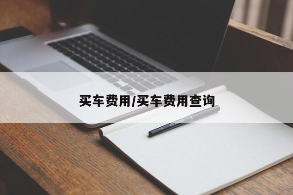 买车费用/买车费用查询